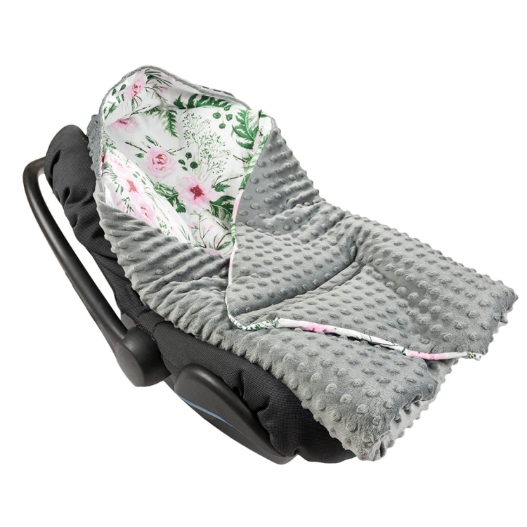 Śpiworek do fotelika minky - garden_a.jpg