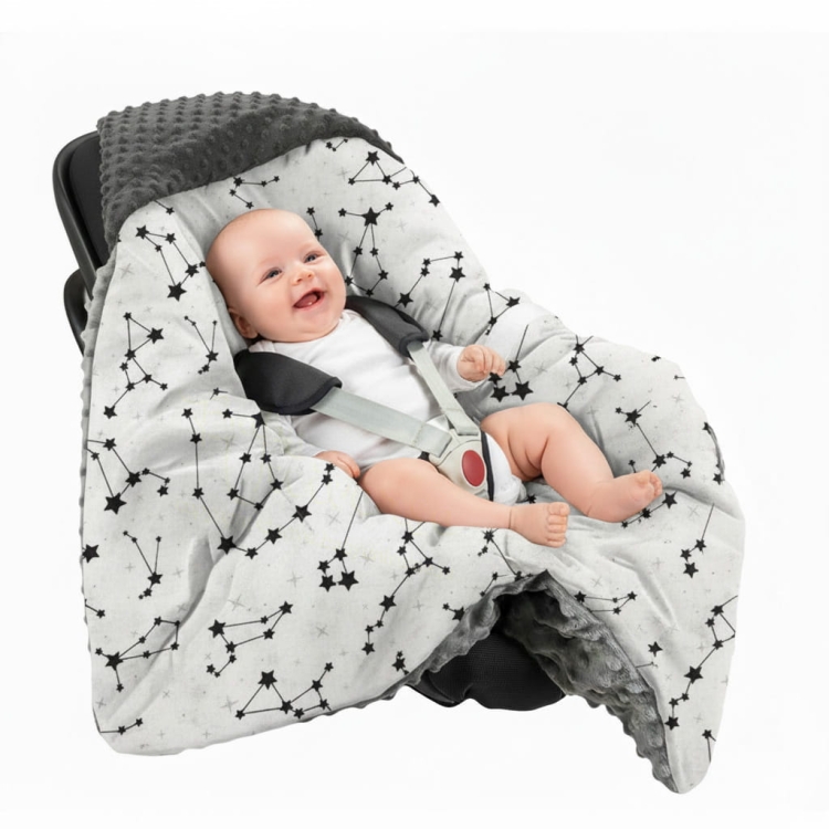 Śpiworek do fotelika minky - gwiazdozbiór_b.jpg