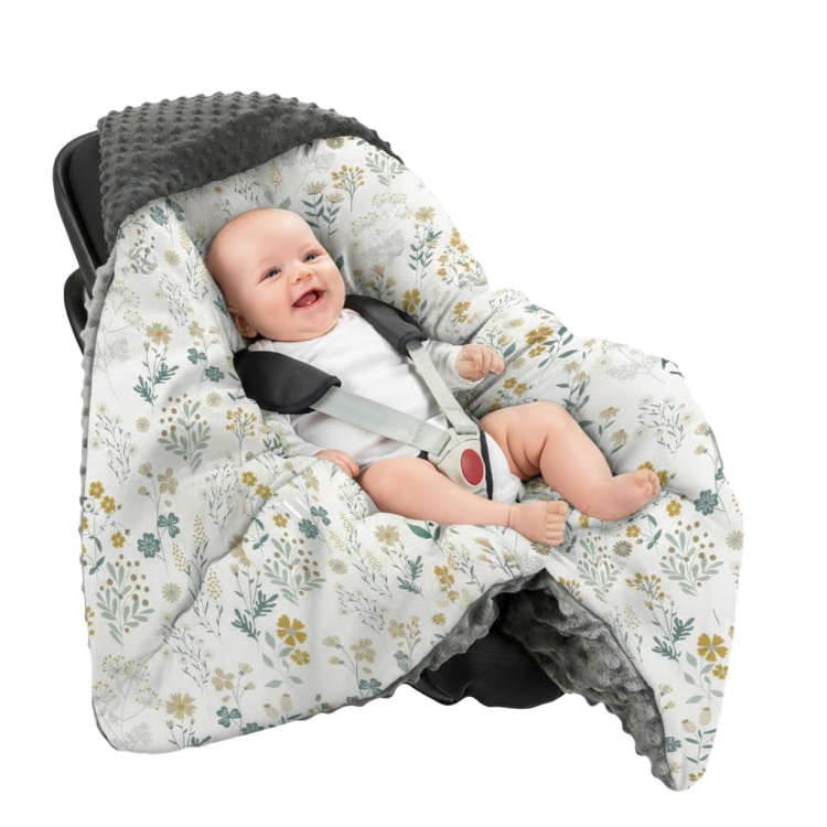 Śpiworek do fotelika minky - polne_kwiaty_b.jpg